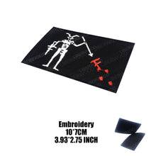 Pirate Flags Jolly Roger Black Beard Edward Teach Tactical Patch Hook & Loop Blackbeard Skull Heart Embroidered Badge Emblem