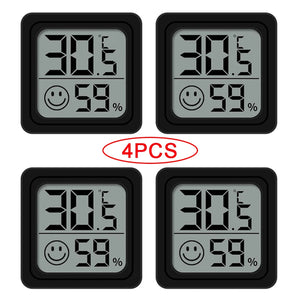 4pcs Digital Thermometer Hygrometer Indoor Mini Temperature LCD
