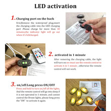 2/4/6x Wireless Remote Control Car LED Light, Multi-mode Car Warning