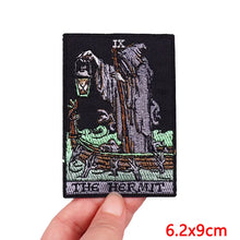 Animal Tarot Embroidery Patch Iron On Patches For Clothing Thermoadhesive Patches Cartoon Cat Patches On Clothes Sewing Stickers