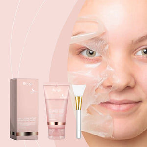 75g Collagen Night Wrapping Peel Off Mask Facial Moisturizing Brighten