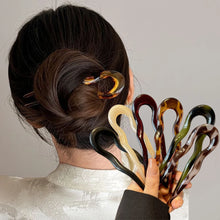 7Pcs/Set Matte U-Shaped Hair Sticks Fork Fashion Acetate Acrylic
