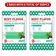 300PCS/150PCS/50PCS - Mint Floss Stick - interdental cleaning tool