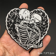 Punk Embroidered Patches for Clothing Iron on Patches Appliques Diy Anime Clothes Thermoadhesive Stickers