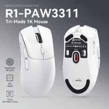Attack Shark R1 Wireless gamer mouse,PAW3311 1KHZ 18000dpi,Bluetooth