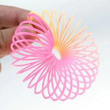 12/24pcs Rainbow Magic Springs Circle Toys Gradient Color Fingertip