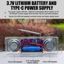 87.5MHz–108MHz Dual-Channel FM Radio with Digital Display – DIY Electronics Kit with Type-C Port Suitable for audio learning etc