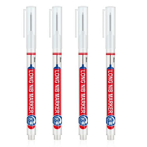4Pcs/Set 20mm Deep Hole Long Nib Head Markers For Metal Perforating