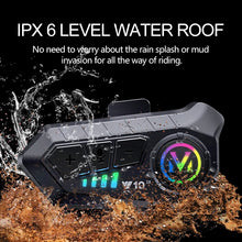 2PCS Y10 2x Motorcycle Intercom Headset Helmet BT 5.3 For 2 Riders