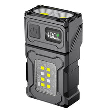 Multifunctional Ajustable Angle LED Flashlight Outdoors Mini Work Light Portable Magnet USB Rechargeable Camping Light
