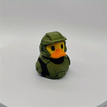 Military Soldier Duck Statue, Durable Plastic Interior/outdoor Decoration in Olive Green and Black Design, Desk Rack Decoration