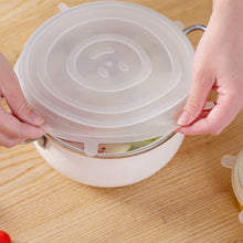 6Pcs/Set Transparent Silicone Kitchen Utensils Fresh-keeping Stretch