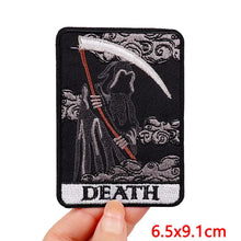 Animal Tarot Embroidery Patch Iron On Patches For Clothing Thermoadhesive Patches Cartoon Cat Patches On Clothes Sewing Stickers