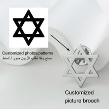Personalized Company logo Painting Image Custom Brooch Lapel Pins Stainless Steel Collar Pin Gift Badges Jewelry for Clothes