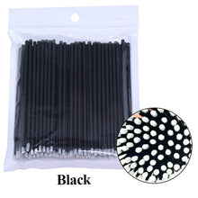 100Pcs Eyelash Cleaning Brush Lash Extension Micro Cotton Swab