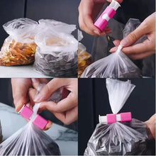 12 PCS Squeeze Bread Bag Clips Reusable Fresh Food Seal Plastic Clip