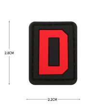 English Alphabet Letter Patches Letters Stripes Cloth Accessories Stickers Name hook loop Patches Tactical badge