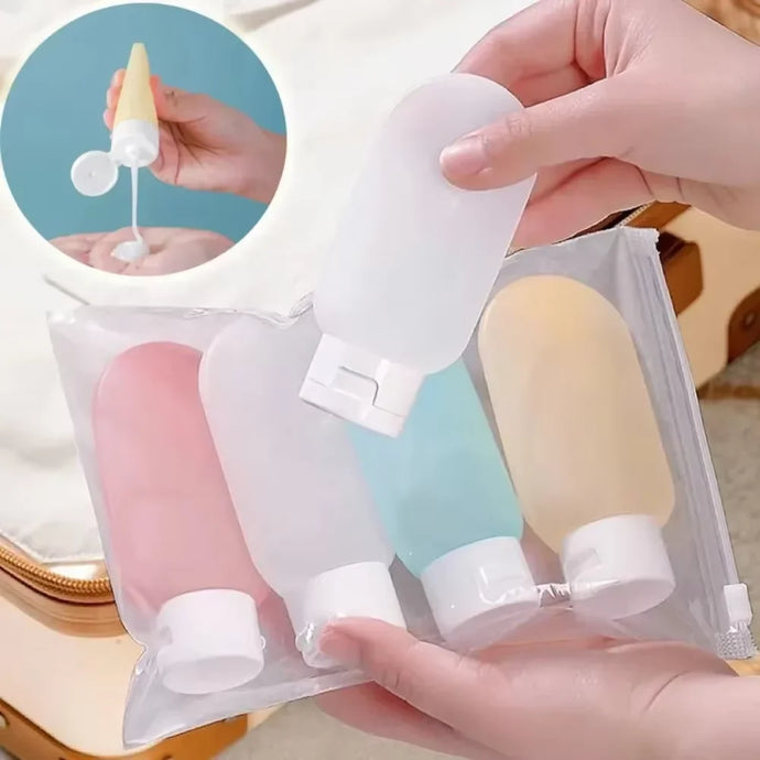 4Pcs 60ml Leak Proof Refillable Packing Liquid Container Empty Travel
