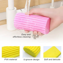 3Pcs/6Pcs Damp Clean Duster Sponge Home Car Wet Cleaning Sponge Duster