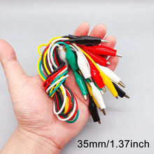 10pcs 50cm Clip Number 28/35/45mm Alligator Clips with Wires, Jumper