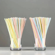 100Pcs Colorful Bendable Straw Drinking Kunststof Straw for Milk Tea