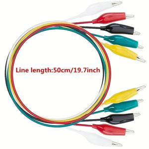 10PCS Alligator Clips Electrical DIY Test Leads Alligator Double-ended