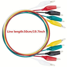 10PCS Alligator Clips Electrical DIY Test Leads Alligator Double-ended
