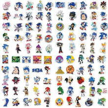 50Pcs/Set Cartoon Sonic Stickers Hedgehog Anime Toys Cartoon Graffiti