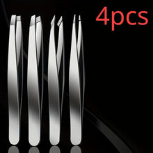 4pcs Professional Tweezers Set Perfect For Eyebrow Hair Removal