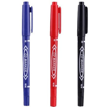 10Pcs/set Double Tip Art Black Blue ink Permanent Paint Marker Pen for
