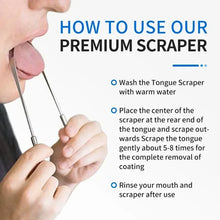 4 Colors Stainless Steel Tongue Scraper U-shaped Metal Fresh Breath