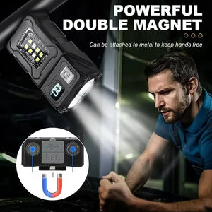 2024 New Multifunctional COB Flashlight Ajustable Angle LED Outdoor