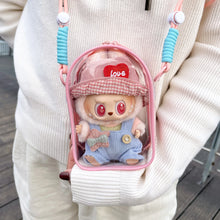Doll Protect Case For Labubu Sitting Party 15cm Plush Cotton Doll
