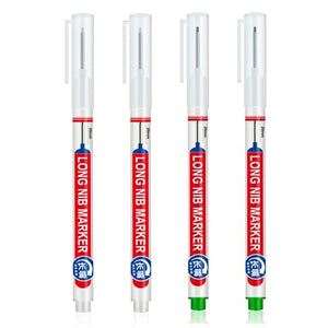 4Pcs/Set 20mm Deep Hole Long Nib Head Markers For Metal Perforating