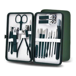 7/10/12/18 pcs Spring Green New Stainless Steel Nail Clippers Set
