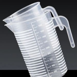 1PC Clear Graduated Measuring Cup Scale Plastic Transparent Mixing Cup