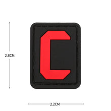 English Alphabet Letter Patches Letters Stripes Cloth Accessories Stickers Name hook loop Patches Tactical badge