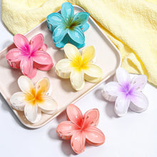 8cm Boho Gradient Large Flower Acrylic Hair Clip for Women Sweet Hair