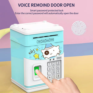 Electronic Piggy Bank MINI ATM Saving Box with Password Simulated