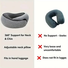 Travel Neck Pillow Memory Foam U-shaped Pillow Snail Style Travel Neck