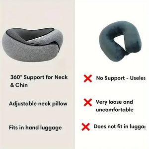 Travel Neck Pillow Memory Foam U-shaped Pillow Snail Style Travel Neck