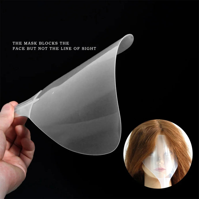 Barber Clear Plastic Hairspray Face Shield Hair Cut Pads Hair Salon