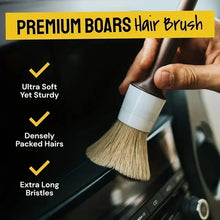 3PCS Car Exterior Interior Detail Brush Boar Hair Bristle Brushes for