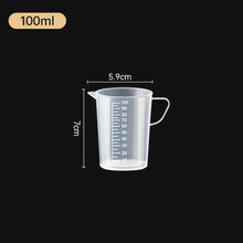 1PC Clear Graduated Measuring Cup Scale Plastic Transparent Mixing Cup