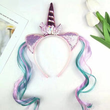 Unicorn Birthday Girl Headband Baby Shower Party Cute Kids Hair Hoop