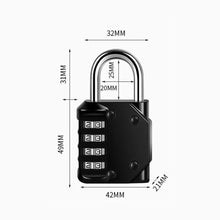 1PCS Password Locks ORIA Combination Padlock 4 Digit Waterproof