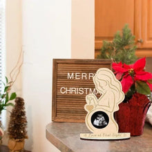 Ultrasound Baby Photo Frame Wood Infant Sonogram Frame Pregnant Mother Souvenir Ornament Gift To Expectant Mother