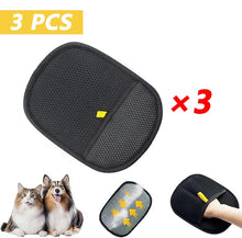 Pet Hair Removal Tool Reusable Static Removal Gloves, Double-Sided