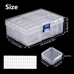 DIY Diamond Painting Embroidery Storage Box, Nail Art Jewelry