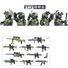 Military Bandits SWAT Police Special Forces Building Blocks Mini Action Figure Bricks Toys